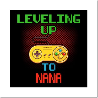 Promoted To NANA T-Shirt Unlocked Gamer Leveling Up Posters and Art